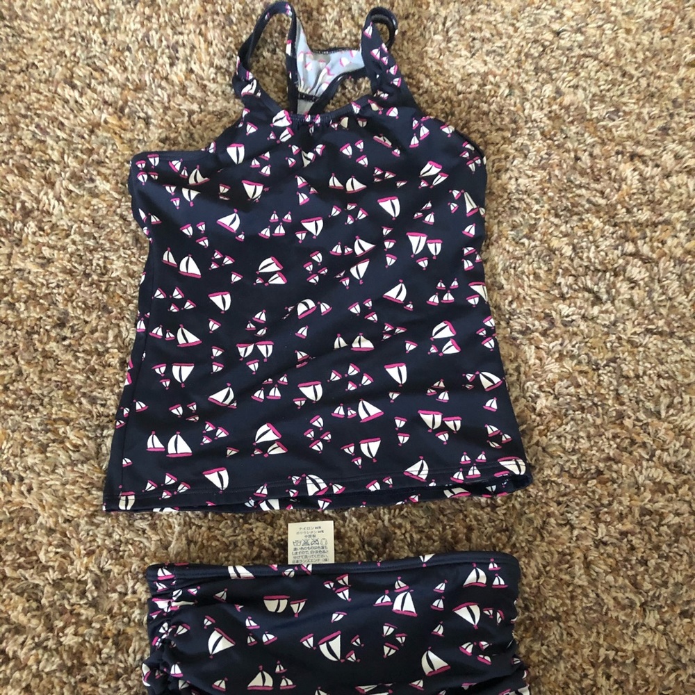 Lands End girls tankini